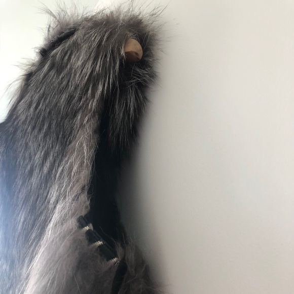 Silver Fox Fur Vest from Russia - Picture 3 of 4